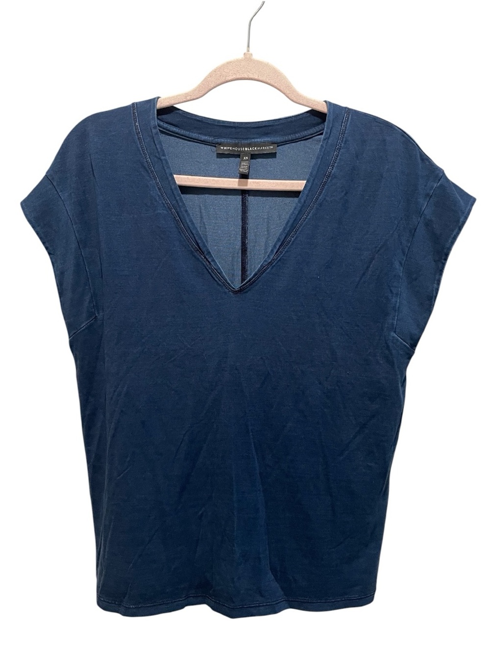 White House Black Market Short Sleeve Power Tee. Blue. Size XS
